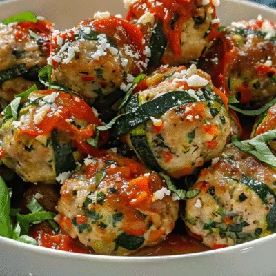 Greek Zucchini Turkey Meatballs