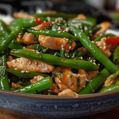 Green Bean and Chicken Stir Fry