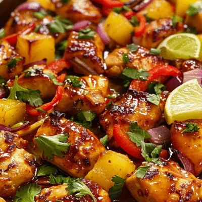 Hawaiian Chicken Sheet Pan