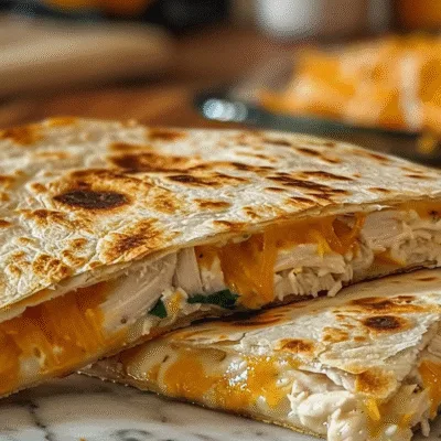 High Protein Chicken Ranch Quesadilla