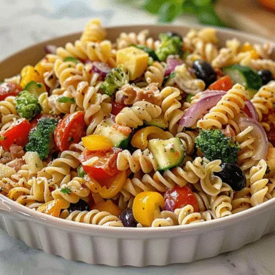 Homemade High-Protein Pasta Salad