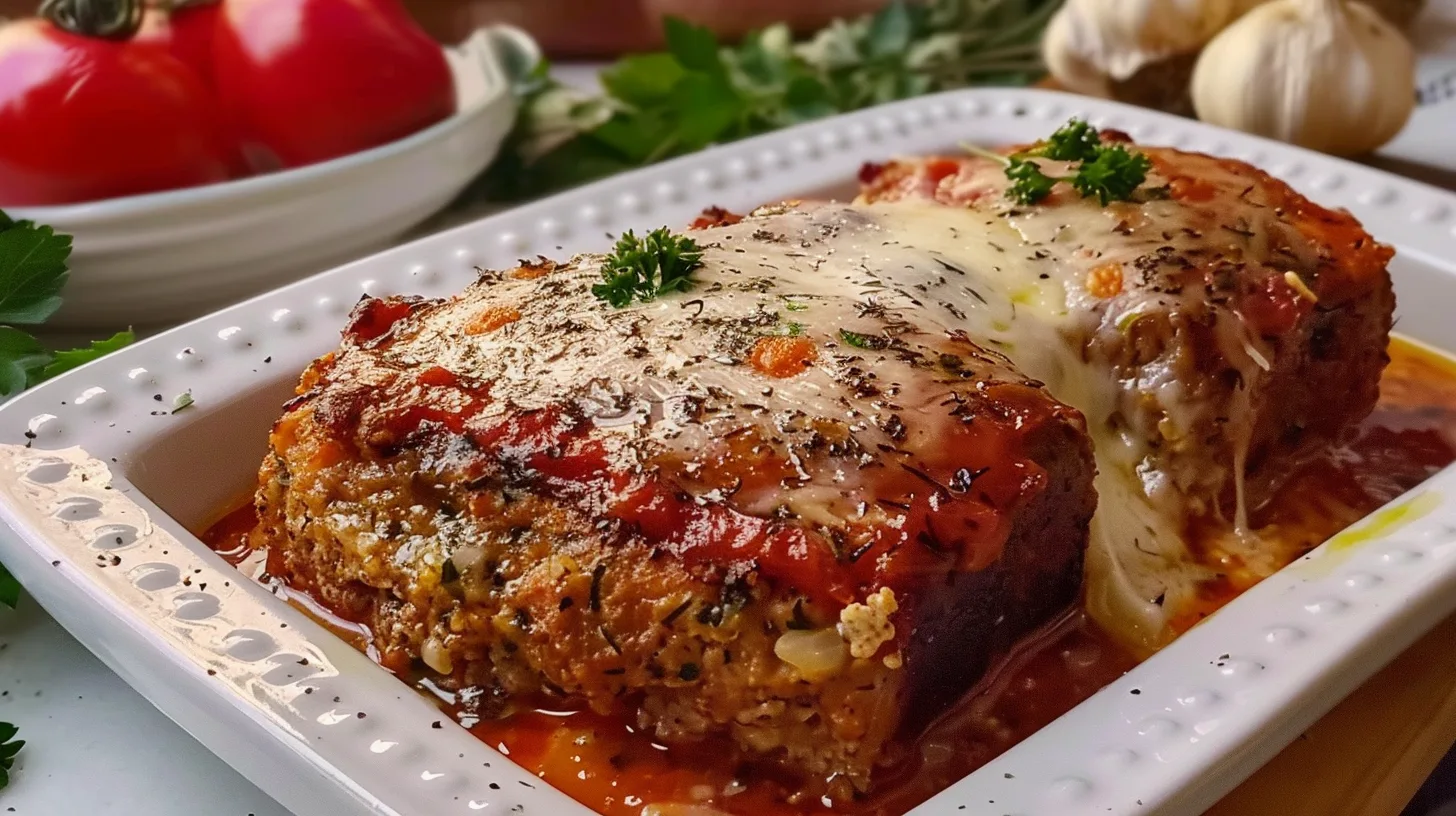The Ultimate Garlic Parmesan Chicken Meatloaf You’ll Crave