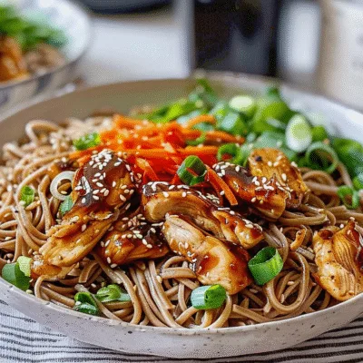 Miso Chicken Soba Noodles