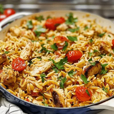 One Pan Chicken Orzo