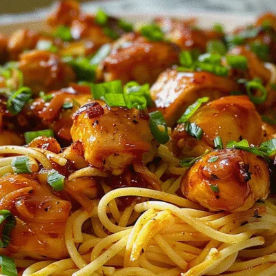One Pan Sticky Honey Garlic Butter Chicken Pasta