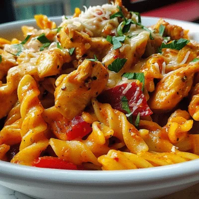 One Pot Creamy Smoky Cajun BBQ Chicken Pasta Skillet