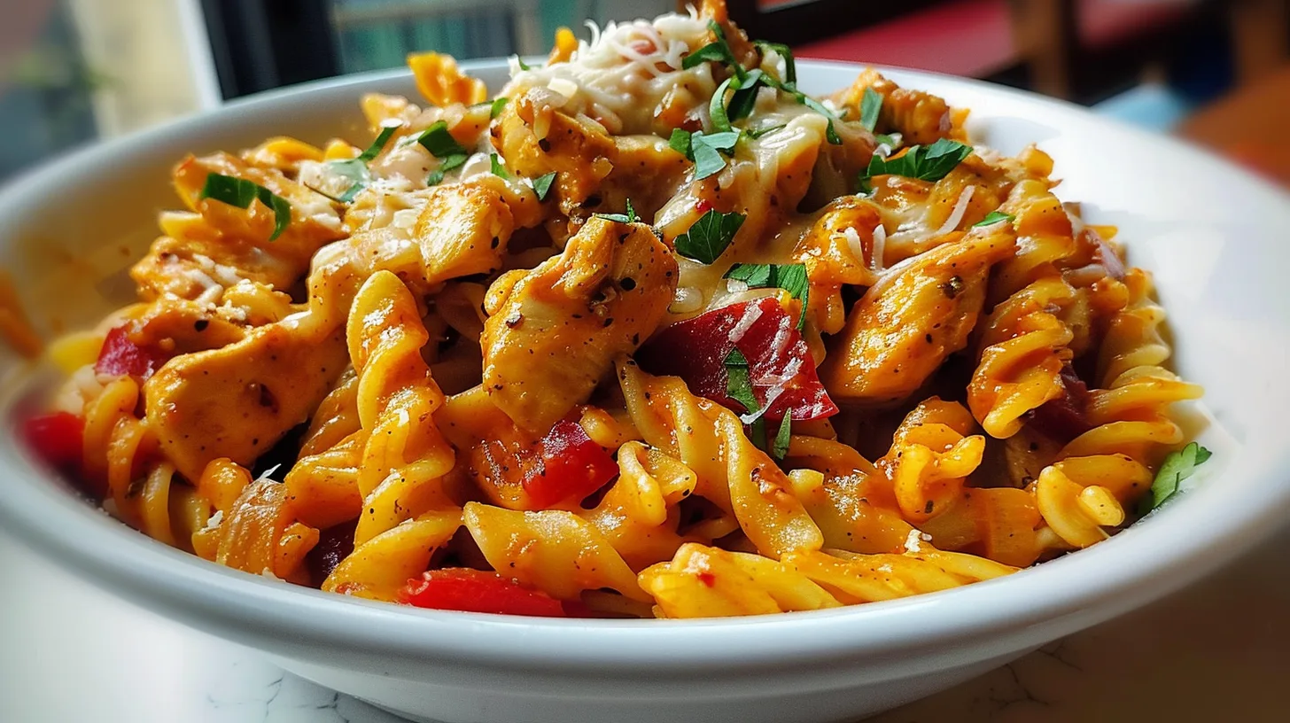 The Ultimate One Pot Creamy Smoky Cajun BBQ Chicken Pasta Skillet