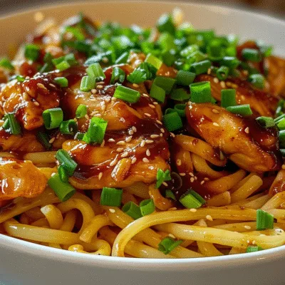 One Pot Honey Garlic BBQ Chicken Pasta