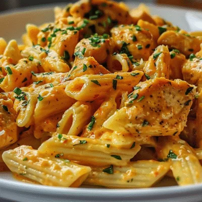One Pot Spicy Ranch Cheddar Chicken Pasta
