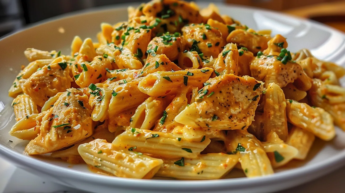 The Ultimate One Pot Spicy Ranch Cheddar Chicken Pasta You’ll Crave