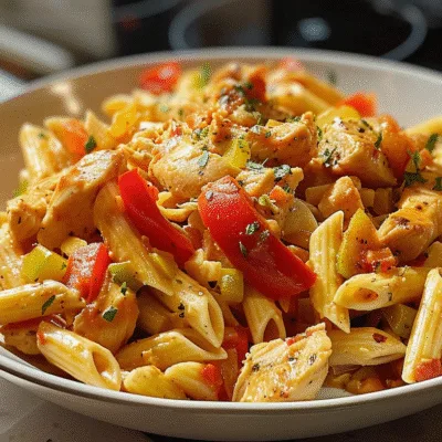 One Pot Sweet Honey Pepper Jack Chicken Pasta