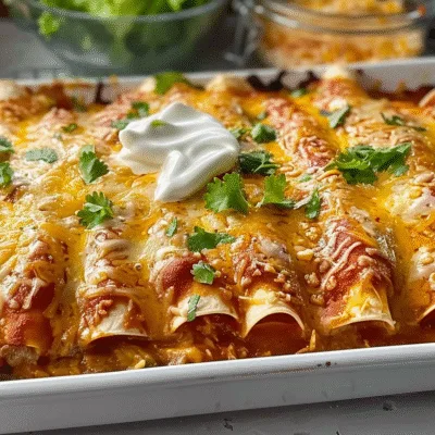 Quick Rotisserie Chicken Enchiladas