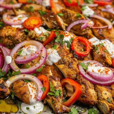 Sheet Pan Chicken Shawarma