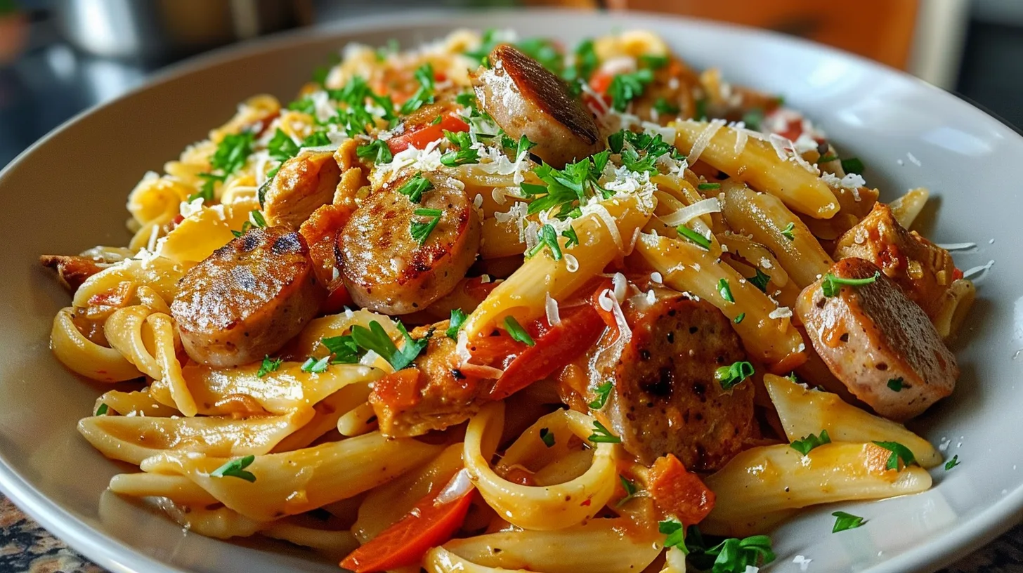 The Ultimate Spicy Cajun Sausage and Chicken Pasta You’ll Crave