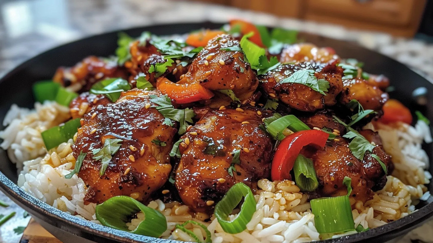 The Ultimate Sticky Honey Cajun Chicken Rice Skillet Recipe