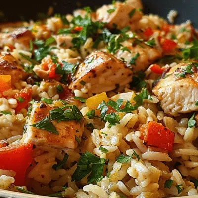 Sweet and Smoky Ranch Chicken Rice Skillet