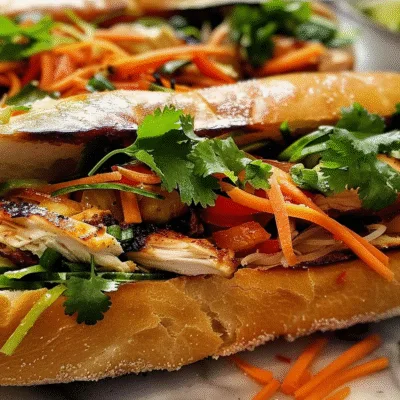 Vietnamese Chicken Banh Mi