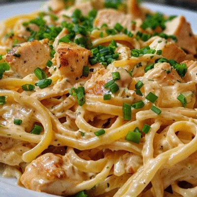 Bold Buffalo Garlic Alfredo Chicken Pasta