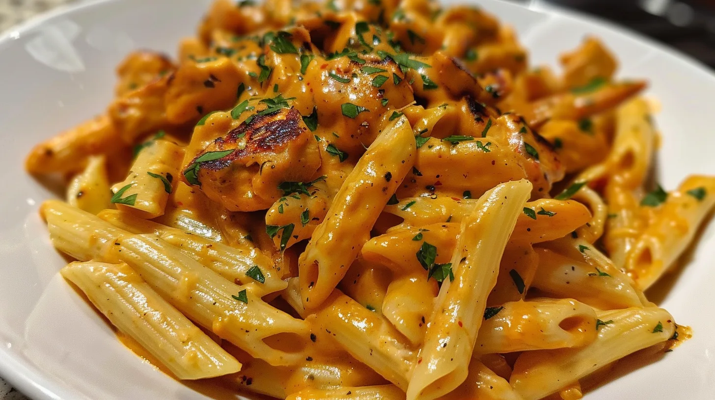 The Ultimate Creamy Bold BBQ Pepper Jack Chicken Penne You’ll Crave