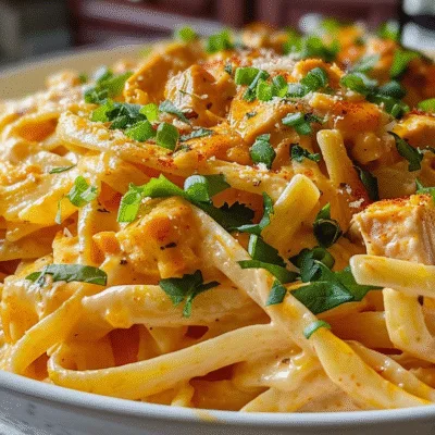 Creamy Cajun Buffalo Chicken Pasta
