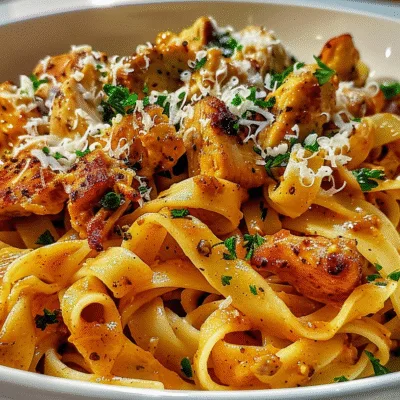 Creamy Cajun Garlic Butter Chicken Pasta