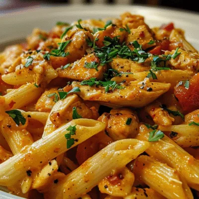 Creamy Cajun Honey Garlic Butter Chicken Penne