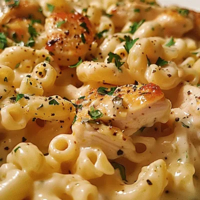 Creamy Garlic Herb Chicken Mac