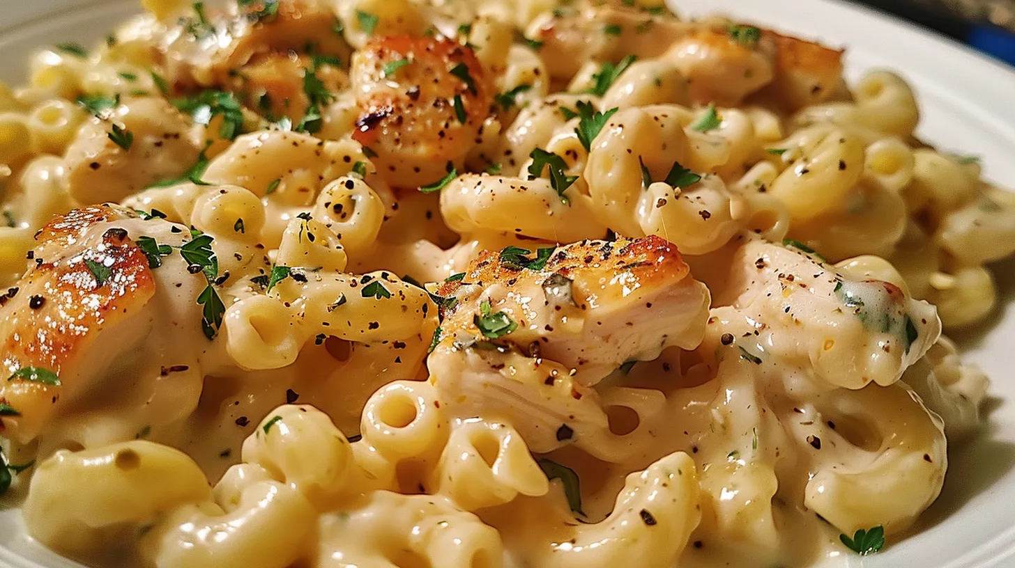 The Ultimate Creamy Garlic Herb Chicken Mac You’ll Crave Daily