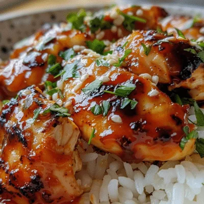Creamy Honey BBQ Garlic Butter Chicken Rice