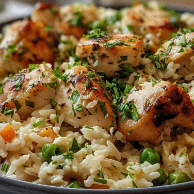 Creamy Ranch Garlic Butter Chicken And Rice Skillet