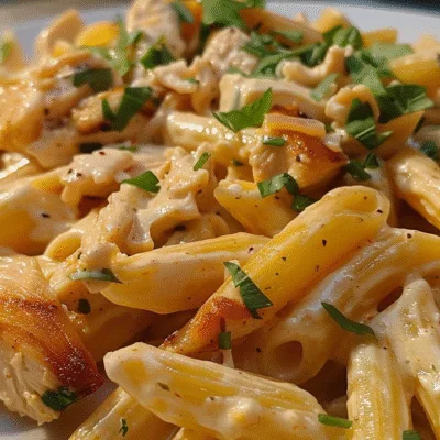 Creamy Ranch Honey Garlic Chicken Penne