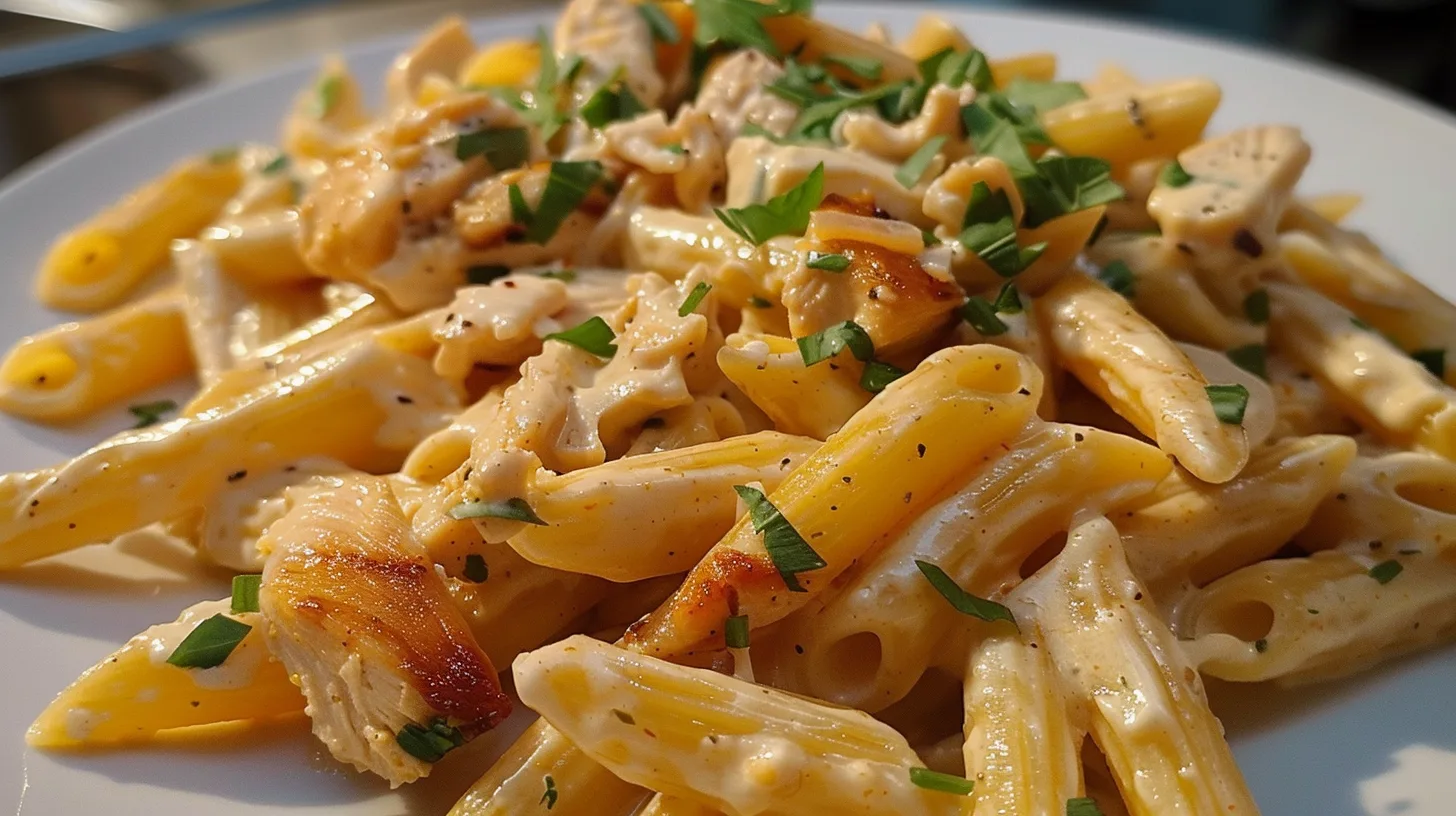 The Ultimate Creamy Ranch Honey Garlic Chicken Penne Recipe