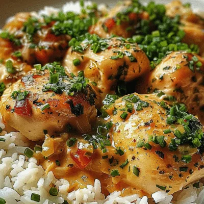 One Pan Creamy Cajun Garlic Butter Chicken Rice