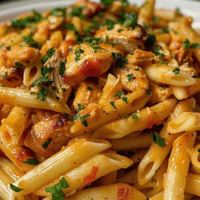 One Pan Spicy Garlic Butter BBQ Ranch Chicken Pasta