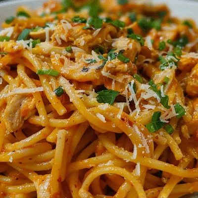 One Pot Bold BBQ Buffalo Chicken Pasta