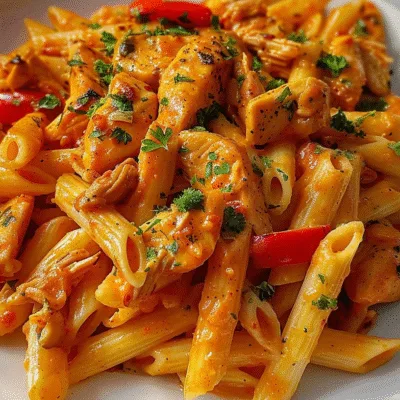 One Pot Bold Cajun Buffalo Chicken Pasta