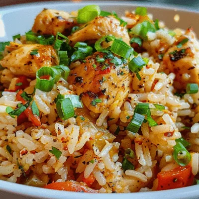 One Pot Cajun Garlic Butter Chicken Rice