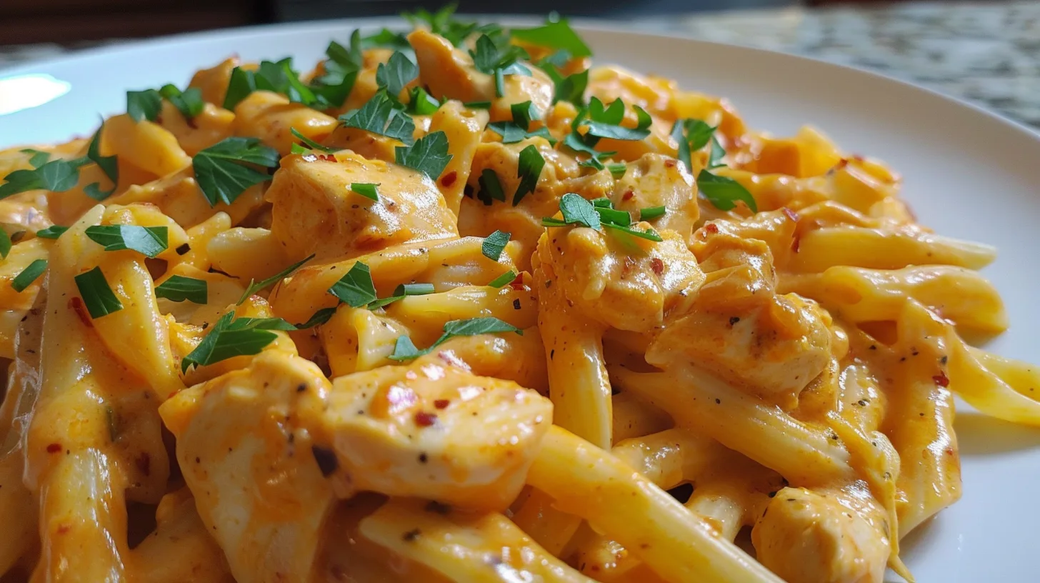 The Ultimate One Pot Creamy Buffalo Ranch Chicken Pasta Recipe