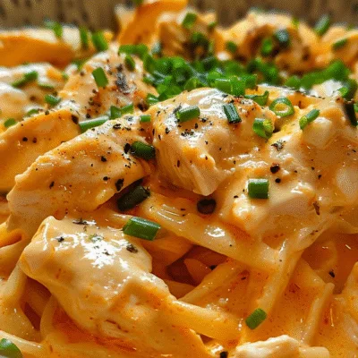 One Pot Creamy Buffalo Alfredo Chicken