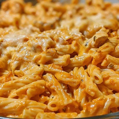 One-Pot Creamy Spicy Buffalo Chicken Pasta