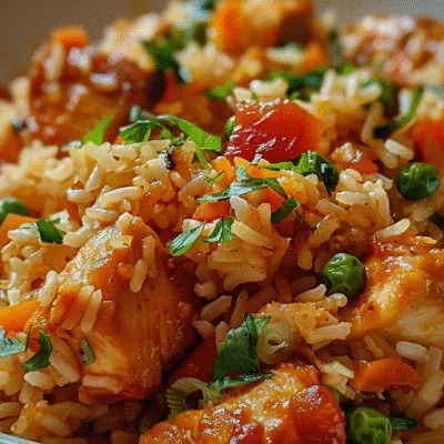 One Pot Sweet Heat Buffalo Chicken Rice