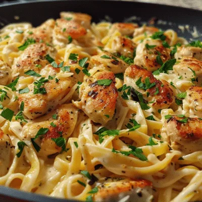 One Skillet Bold Cajun Chicken Alfredo