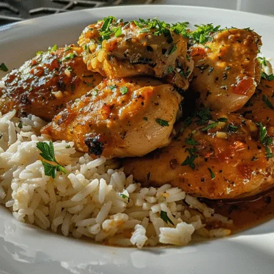 Smoky Garlic Butter Chicken and Rice