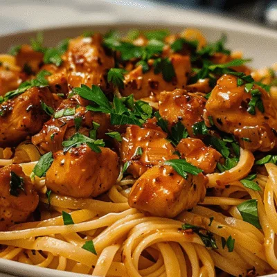 Sticky Bold Cajun Honey Chicken Pasta