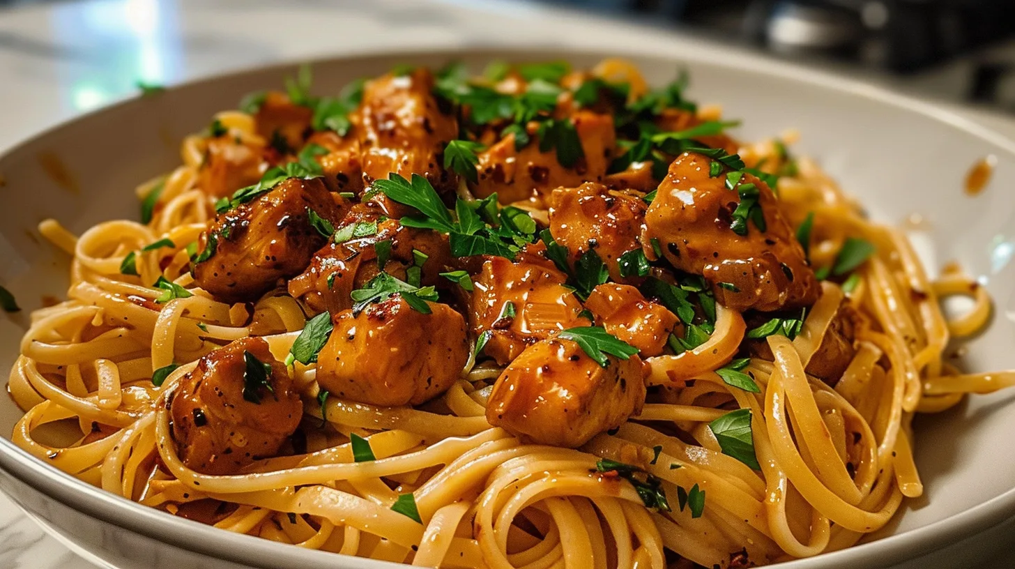 The Ultimate Sticky Bold Cajun Honey Chicken Pasta You’ll Crave