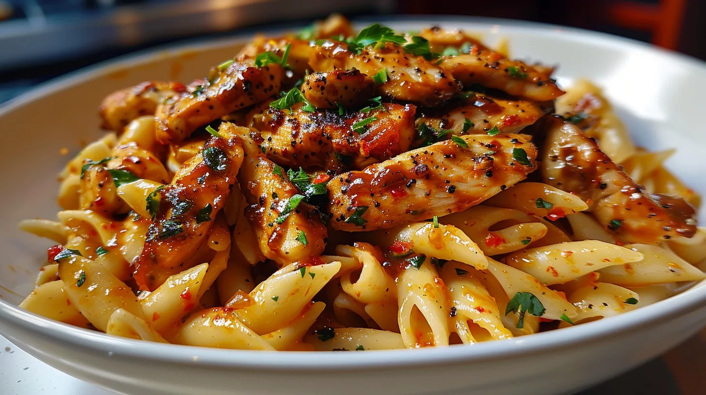 The Ultimate Sticky Honey BBQ Pepper Jack Chicken Pasta Recipe