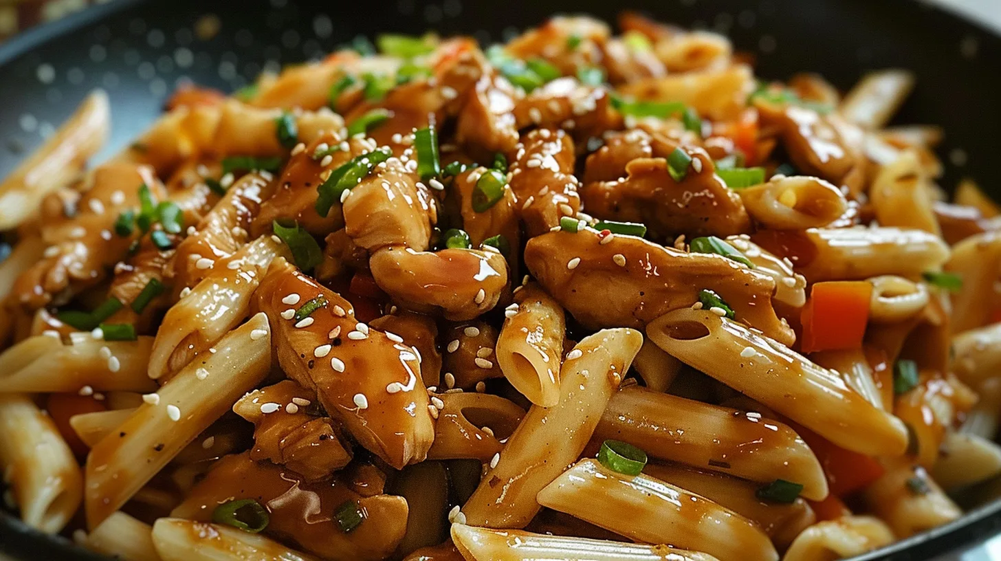 The Sticky Honey Soy Chicken Penne That’ll Become Your Go-To