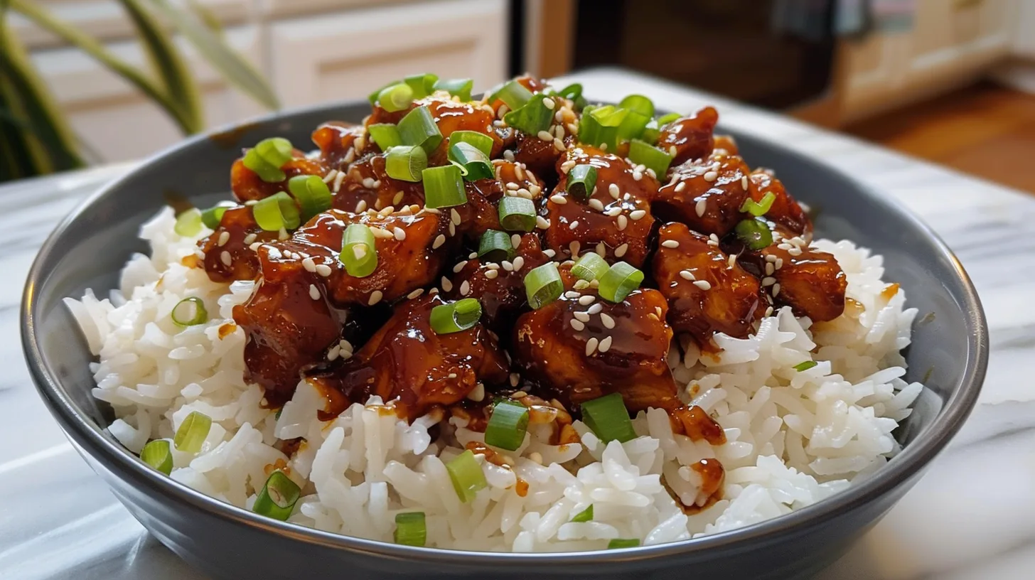 The Sticky Sweet BBQ Chicken Rice That’ll Become Your Go-To