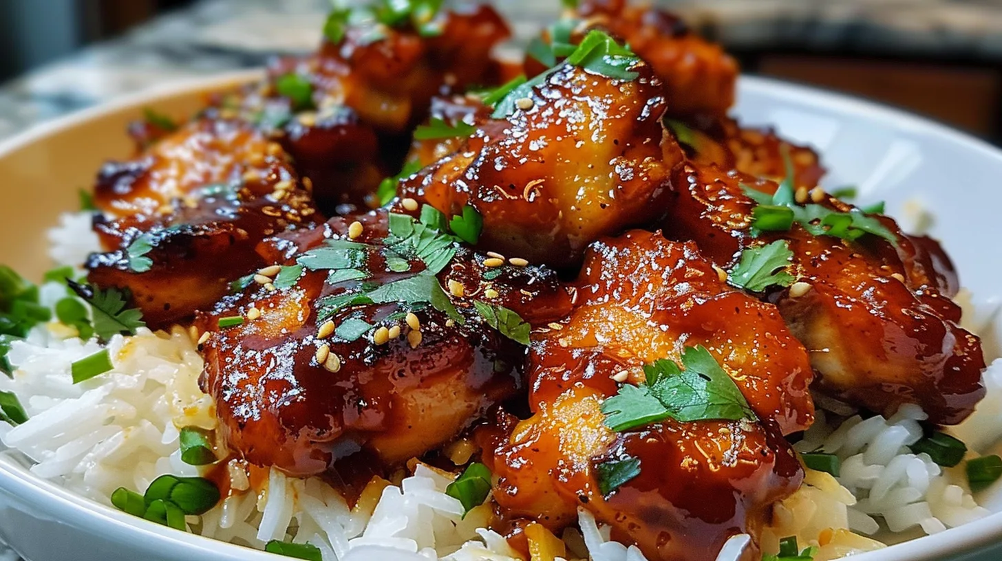 The Ultimate Sticky Sweet BBQ Parmesan Chicken Rice Recipe